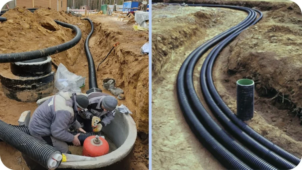 Продукция Упонор (Юсистемс) для теплотрасс и наружных сетей: теплоизолированные трубы и готовые комплекты